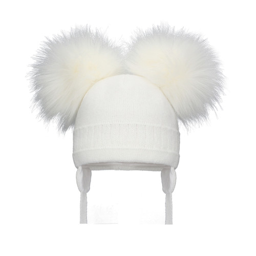 Pom Pom Envy Double Cable White