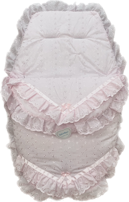 4909 KINDER BRODERIE ANGLAISE V RIBBON 3 IN 1 - PINK
