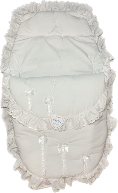 1943 KINDER 5 BOW  RIBBON SLOT 3 IN 1 WHITE