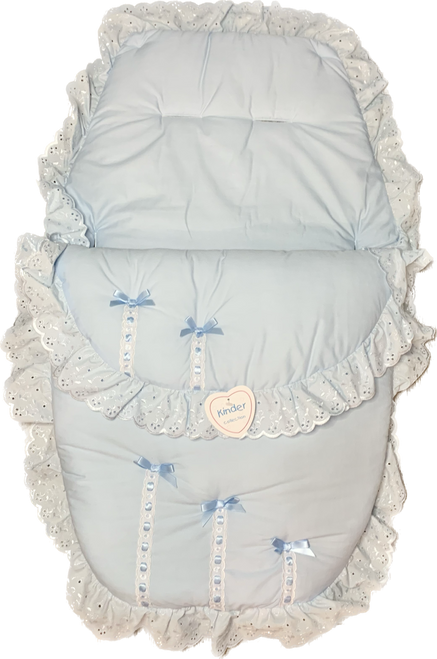 1943 KINDER 5 BOW  RIBBON SLOT 3 IN 1 WHITE/BLUE