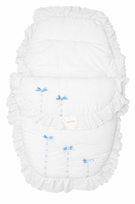 1943 KINDER 5 BOW  RIBBON SLOT 3 IN 1 WHITE/BLUE