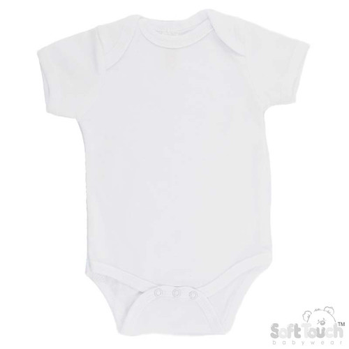 Soft Touch White Bodysuit BS4650 0-3 MTHS