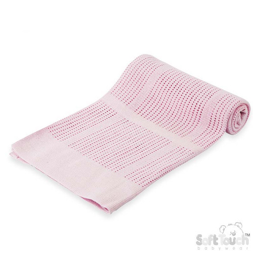 CBP51-P Soft Touch Cellular Blanket - Pink