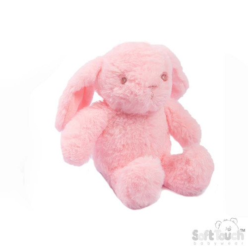 BU515-P SOFT TOUCH 15cm BUNNY TOYS - PINK BUNNIES