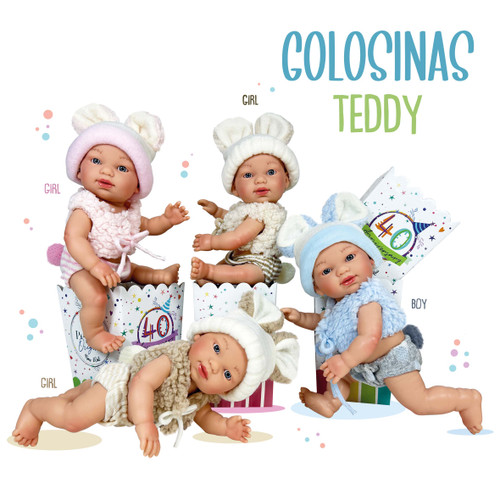 Nines Golosinas Teddy Dolls Box of 8 0534