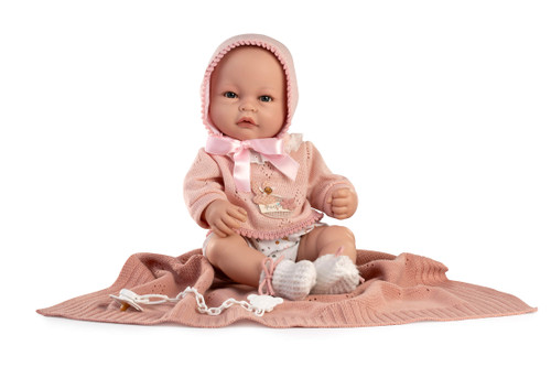 Berbesa Newborn doll Martina with blanket 55001
