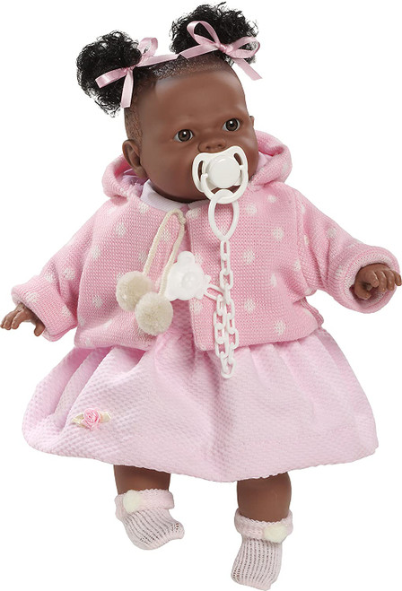 Berbesa Alicia Black Doll with Pink Dress 4353R1