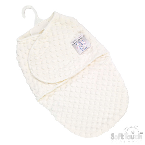 Soft Touch SW116- White Bubble Swaddle Wrap : SW116w