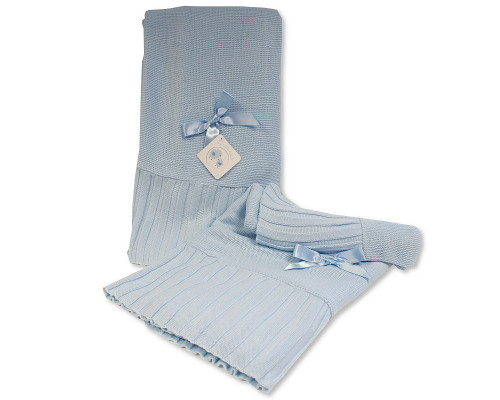 Nursery Time BABY HANGER SHAWL - 1673 - SKY BW-110-300S