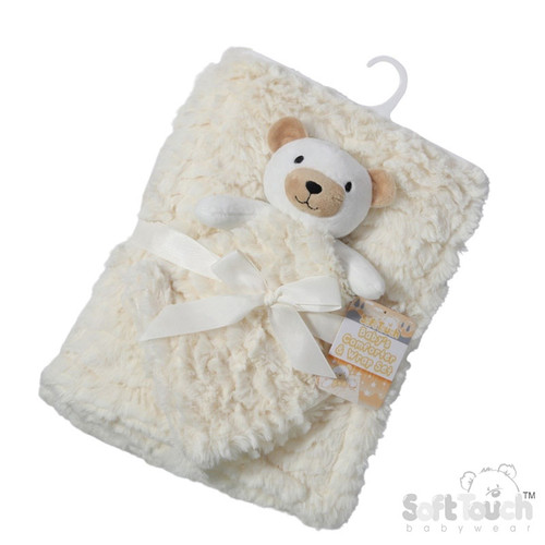 Soft Touch Cream Unicorn Comforter & Wrap Set No. FBP224-Pink