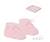 S401 SOFT TOUCH  TIE ON WAFFLE KNIT BOOTIES - PINK