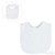P4620 SOFT TOUCH VELCRO COTTON INTERLOCK  BIB - WHITE