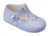 B617B BAYPODS MATT PETAL PUNCH T BAR SHOE - BLUE