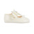 B060C BAYPODS DIAMANTE BOW BUTTON SHOE - IVORY