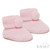 S408  SOFT TOUCH FINE KNIT POM POM BOOTEES - PINK