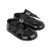 B060B BAYPODS DIAMANTE BOW BUTTON SHOE - BLACK