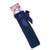 S51-N 'SOFT TOUCH' NAVY SATIN BOW KNEE SOCKS  - NAVY
