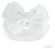 HB92 SOFT TOUCH PLAIN HEADBAND with GLITTER BOW - WHITE