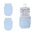 PRP117B SOFT TOUCH TINY BABY 2 PK ANTI-SCRATCH MITTENS -  BLUE
