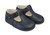 B625N BAYPODS BOYS T BAR HOLE PUNCHED SHOE -- NAVY BLUE