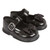 H505BP EARLY DAYS WALKER SHOE WITH BOW--BLACK PATENT