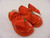 H045R  HARD SOLE LARGE BOW SHOE -- RED