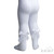 T120-W SOFT TOUCH CHEVRON TIGHTS with LONG BACK BOW -  WHITE