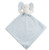 BC48-B SOFT TOUCH WAFFLE/MINK BABY ELEPHANT COMFORTER with CRINKLY EARS -  BLUE/WHITE