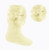 PS06-L 0-24m SOFT TOUCH PELERINE KNEE-LENGTH SOCKS with BOW - LEMON