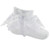 S336-W SOFT TOUCH SEQUIN DEEP LACE ANKLE SOCKS with BOW - WHITE