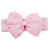 HB92 SOFT TOUCH PLAIN HEADBAND with GLITTER BOW - MID PINK