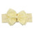 HB92 SOFT TOUCH PLAIN HEADBAND with GLITTER BOW - LEMON