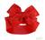 HB92 SOFT TOUCH PLAIN HEADBAND with GLITTER BOW - RED