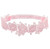 HB97-P SOFT TOUCH FLORAL LACE HEADBAND -- PINK