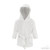 FBR22-W- SOFT TOUCH INFANTS FLEECE ROBE - WHITE 0-6 MTHS