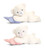 SE1427 25CM KEELECO CREAM/PINK CREAM/BLUE BEAR ON PILLOW