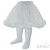 T130-W SOFT TOUCH FLORAL TIGHTS W. TUTU ATTACHED - WHITE
