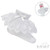 S346 SOFT TOUCH ORGANZA LACE SOCK - WHITE