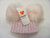 KH048S Kinder Ribbed Hat with 2 Faux Fur Poms