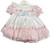 1872 Kinder Boutique Sparkle Ribbon Rose Lace Dress - White/Pink