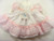 1872 Kinder Boutique Sparkle Ribbon Rose Lace Dress - White/Pink