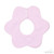 Plain Pink Flower Bib No. P5199-P