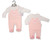Nursery Time Baby Girls Dungaree All in One with Lace and Bows