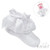 S115-WP SOFT TOUCH Organza Lace Socks w/Flower Trim & Bow - WHITE