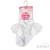 S115-WP SOFT TOUCH Organza Lace Socks w/Flower Trim & Bow - WHITE
