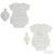 Soft Touch Girls White Bodysuit & Headband Set No. BG48-W