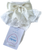 8556 KINDER COLLECTION RIBBON & LACE DOUBLE BOW SOCK IVORY