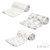Soft Touch Printed White Baby Fleece Wrap No. FBP10-W