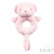 ERT60-W 'SOFT TOUCH' ECO RECYCLED BEAR RATTLE TOY - PINK