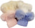 KINDER RIBBED HAT WITH 2 FAUX FUR POMS KH048 - MANY COLOURS